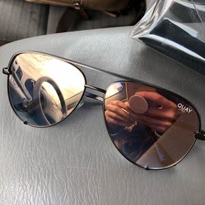 Quay Australia x Desi High Key Rose Gold Sunnies